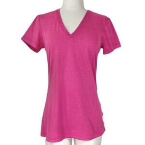 Nike pink Dri-Fit tee, Women's small V-neck athletic workout t-shirt